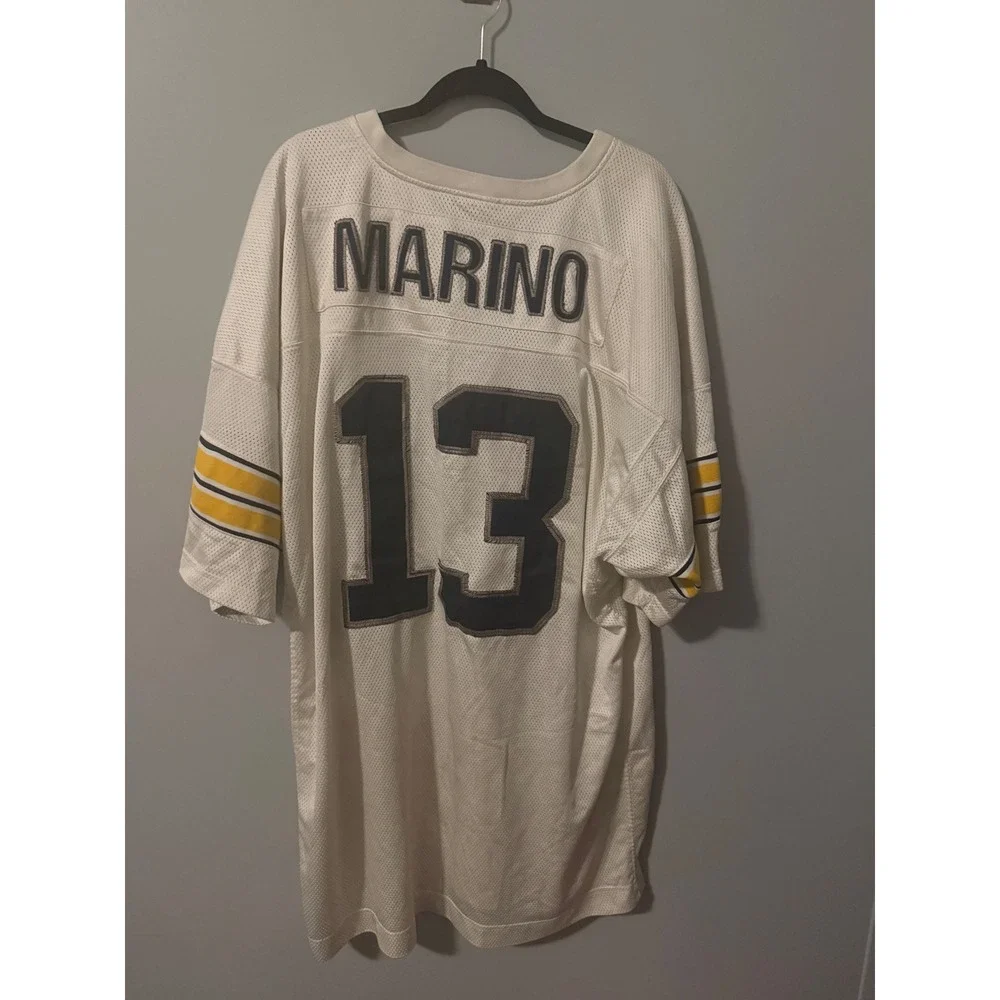 Vintage Adidas Dan Marino Pittsburgh Panthers 1982 Jersey White Mesh Mens 54 XXL